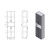 Aqualine SIMPLEX ECO szafka wysoka 50x180x30cm SIME520