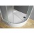 Aqualine ARLEN kabina prysznicowa półokrągła 800x800x1850 mm szkło Brick BTR800