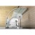 Aqualine ARLEN kabina prysznicowa półokrągła 800x800x1850 mm szkło Brick BTR800