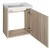 Aqualine ZOJA/KERAMIA FRESH szafka umywalkowa 44x50x253 cm dąb platin 51046DP