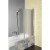 Aqualine VANDA parawan wannowy składany 1000x1400 mm chrom szkło matowe AQ1140