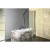 Aqualine VANDA parawan wannowy składany 1000x1400 mm chrom szkło matowe AQ1140