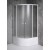 Aqualine ARLEN kabina prysznicowa półokrągła niska 900x900x1500 mm szkło Brick BTR903