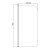 Aqualine VILMA parawan wannowy 60x140cm chrom prawy szkło matowe AQ6018P