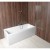 Aqualine VILMA parawan wannowy 60x140cm chrom prawy szkło matowe AQ6018P