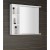 Aqualine ZOJA szafka wisząca do lustra 20x70x12cm biała 45463