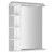Aqualine KORIN lustro z oświetleniem LED gniazdkiem i półkami 60x70x12cm KO377
