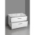 Aqualine VEGA szafka umywalkowa 97x60x43.6cm 2 szuflady biała VG103