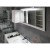Sapho TREOS szafka górna 35x50x22cm lewa/prawa czarny mat TS040-3535