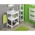 Aqualine ETIDE szafka umywalkowa 51.5x85x44 cm regał biały mat ET505