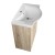 Aqualine KERAMIA FRESH szafka umywalkowa 60.6x74x34cm dub platin 50065