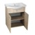 Aqualine KERAMIA FRESH szafka umywalkowa 60.6x74x34cm dub platin 50065
