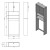 Aqualine SIMPLEX ECO szafka na pranie 63x25x190cm biały SIME715