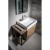 Sapho SKARA szafka pod umywalkę 80x49.5x46.5cm czarny mat/dąb Collingwood CG003-1919