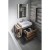Sapho SKARA szafka pod umywalkę 80x49.5x46.5cm czarny mat/dąb Collingwood CG003-1919