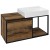 Sapho SKARA szafka pod umywalkę 100x49.5x46.5cm czarny mat/dąb Collingwood CG004-1919