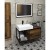 Sapho SKARA szafka pod umywalkę 100x49.5x46.5cm czarny mat/dąb Collingwood CG004-1919