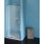 Polysan EASY LINE drzwi prysznicowe obrotowe 760-900mm szkło Brick EL1638