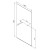 Polysan ARCHITEX LINE hartowane szkło czyste 1005x1997x8mm z otworami na wieszak na ręczniki AL2236-D