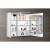 Sapho MIRRÓ szafka z lustrem oświetlenie LED 80x70x16cm biała MC080-0030
