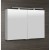Sapho MIRRÓ szafka z lustrem oświetlenie LED 100x70x16cm biała MC100-0030