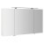 Sapho MIRRÓ szafka z lustrem oświetlenie LED 3 drzwiczki 120x70x16cm biała MC121-0030