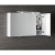 Sapho LUCIE szafka z lustrem z oświetleniem LED 126x70x17cm biała LU125-0030