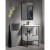Sapho SKA konsola pod umywalkę z szufladą 750x850x460mm czarny mat/biały połysk SKA602