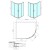 Polysan EASY LINE kabina prysznicowa półokrągła 1100x800mm L/R szkło czyste EL2415