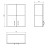 Aqualine SIMPLEX ECO szafka wisząca 60x60x24cm SIME535