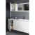 Sapho TREOS umywalka 131.6x513 cm Rockstone lewy biały mat TS132-0101-L