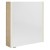 Sapho ALIX szafka z lustrem oświetlenie LED 66x70x17.5cm lewa/prawa wiąz Bardini AX166-0013