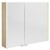 Sapho ALIX szafka z lustrem oświetlenie LED 86x70x17.5cm wiąz Bardini AX186-0013