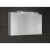 Sapho MIRRÓ szafka z lustrem oświetlenie LED 3 drzwiczki 120x70x16cm dąb srebrny MC121-0011