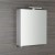 Sapho RIWA szafka z lustrem oświetlenie LED 60x70x17cm dąb srebrny RIW060-0011