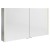 Sapho ALIX szafka z lustrem oświetlenie LED 2x drzwiczki 126x70x17.5cm dąb srebrny AX126-0011