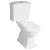 Kerasan RETRO kompakt WC odpływ poziomy czarny-chrom WCSET35-RETRO-ZO