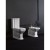 Kerasan WALDORF kompakt WC odpływ poziomy/pionowy czarny-chrom WCSET25-WALDORF