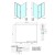 Polysan EASY LINE kabina prysznicowa 1200x900mm wariant L/P szkło Brick EL1238EL3338