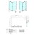 Polysan EASY LINE kabina prysznicowa 900-1000x900mm obrotowe drzwi L/R szkło brick EL1738EL3338