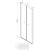 Aqualine PILOT drzwi prysznicowe obrotowe dwuskrzydłowe 900mm PT092