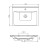Aqualine SAVA 70 umywalka meblowa 70x46cm biała 2070
