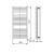 Aqualine TONDI-E grzejnik elektryczny 450x970 mm 300 W czarny mat DE456T