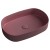 Isvea INFINITY OVAL umywalka ceramiczna nablatowa 55x36 cm Maroon Red 10NF65055-2R