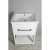 Aqualine ETIDE szafka umywalkowa 51.5x85x44 cm biały mat ET515