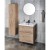Aqualine ALTAIR szafka umywalkowa 52x72.5x45cm dąb emporio AI355
