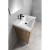 Aqualine ALTAIR szafka umywalkowa 57x72.5x45cm dąb emporio AI360