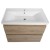Aqualine ALTAIR szafka umywalkowa 77.5x60x45cm dąb emporio AI380