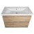Aqualine ALTAIR szafka umywalkowa 86.5x60x45cm dąb emporio AI390