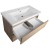 Aqualine ALTAIR szafka umywalkowa 86.5x60x45cm dąb emporio AI390